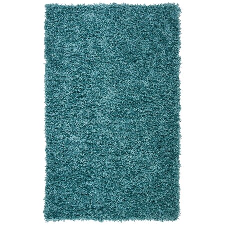 Safavieh Sheep Shag Contemporary Rectangle RugsBlue 2 ft.-3 in. x 8 ft. SSG212M-28